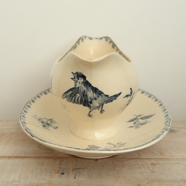 アンティーク ソーシエール ファヴォリ フランス サルグミンヌ製 FAVORI SARREGUEMINES