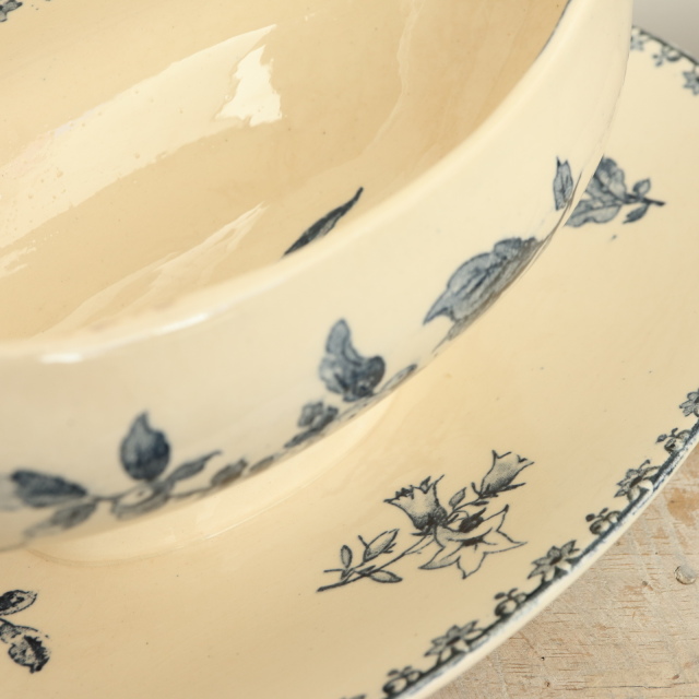 アンティーク ソーシエール ファヴォリ フランス サルグミンヌ製 FAVORI SARREGUEMINES