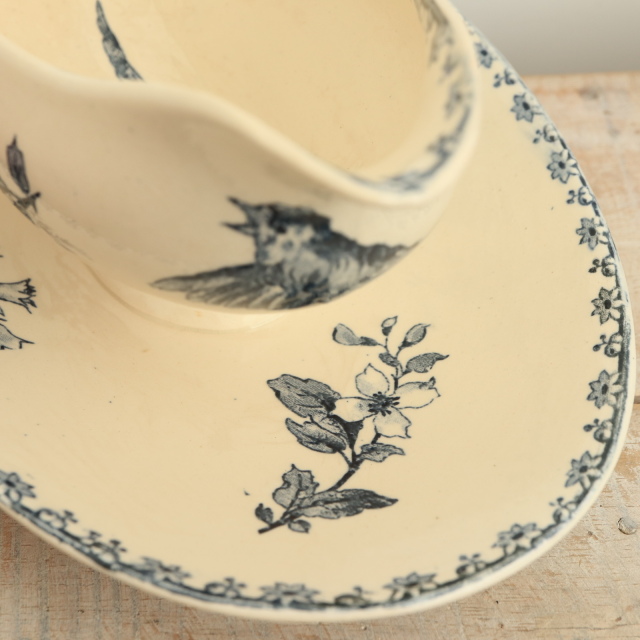 アンティーク ソーシエール ファヴォリ フランス サルグミンヌ製 FAVORI SARREGUEMINES