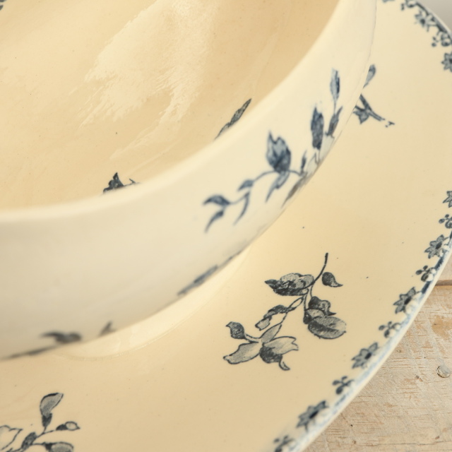 アンティーク ソーシエール ファヴォリ フランス サルグミンヌ製 FAVORI SARREGUEMINES