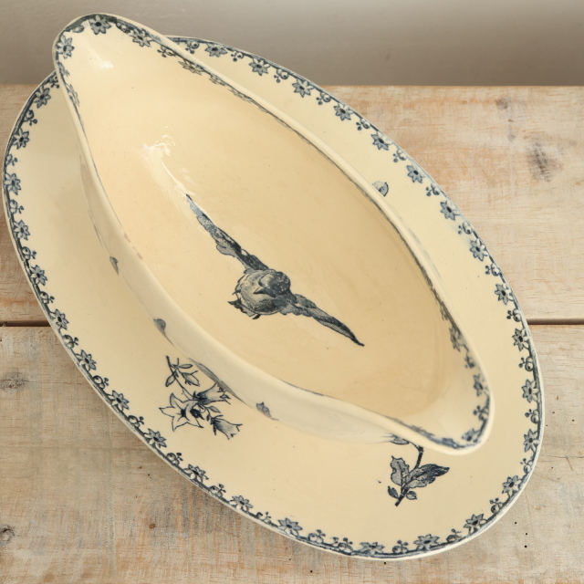 アンティーク ソーシエール ファヴォリ フランス サルグミンヌ製 FAVORI SARREGUEMINES