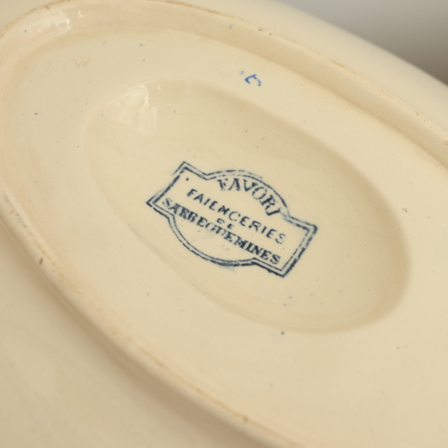 アンティーク ソーシエール ファヴォリ フランス サルグミンヌ製 FAVORI SARREGUEMINES