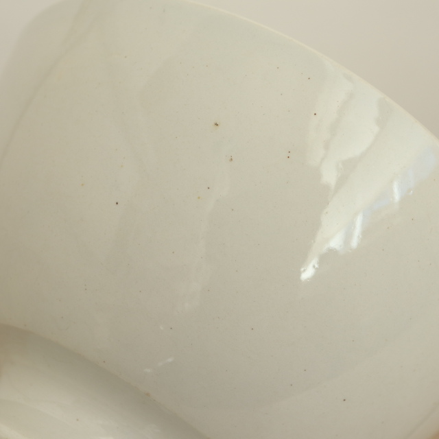 アンティーク カフェオレボウル 白 フランス サンタマン製 SAINT AMAND