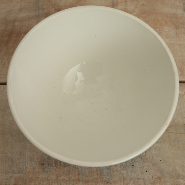 アンティーク カフェオレボウル 白 フランス サンタマン製 SAINT AMAND