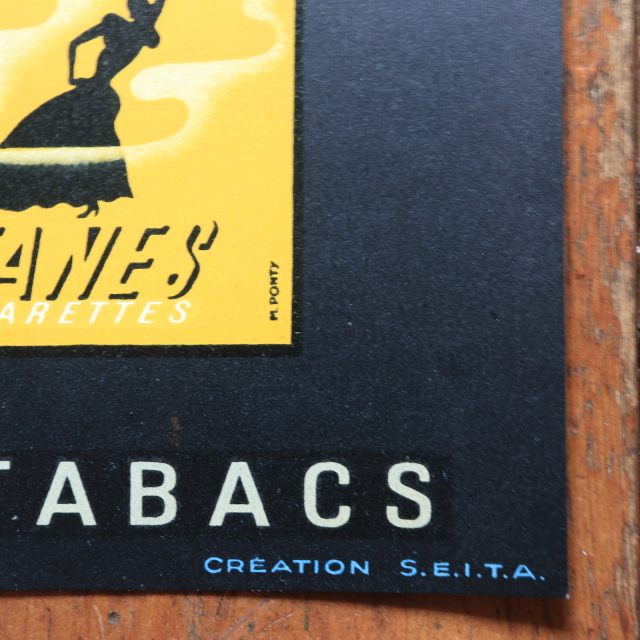 サヴィニャック ジタン ヴィンテージポスター Savignac GITANES