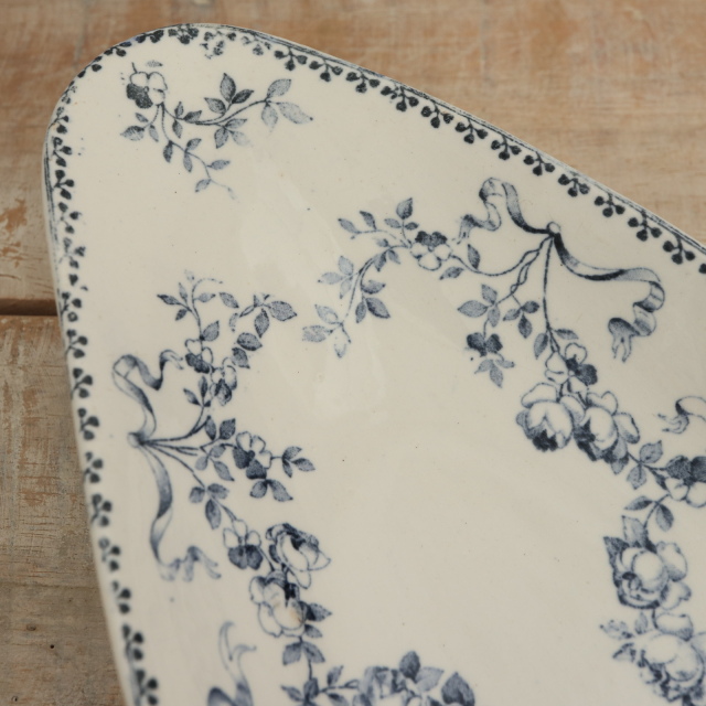 アンティーク ラヴィエ オーバル皿 モーツァルト フランス