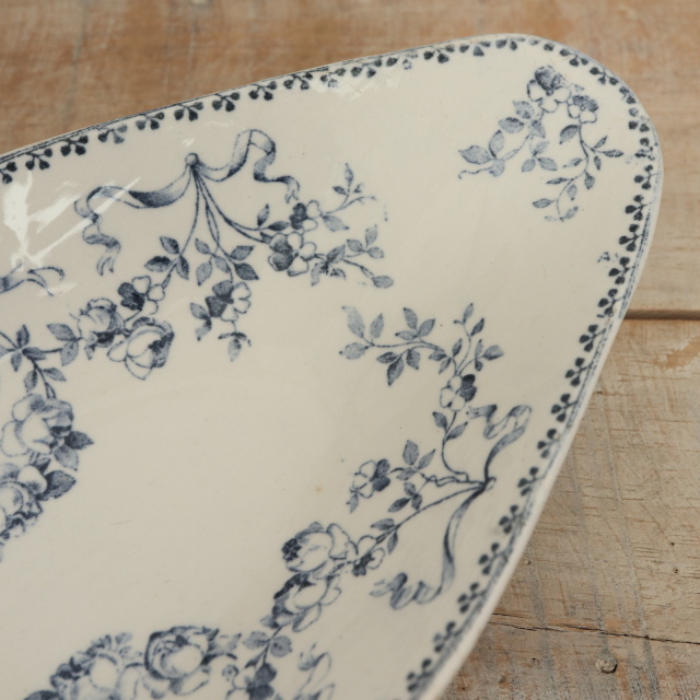 アンティーク ラヴィエ オーバル皿 モーツァルト フランス