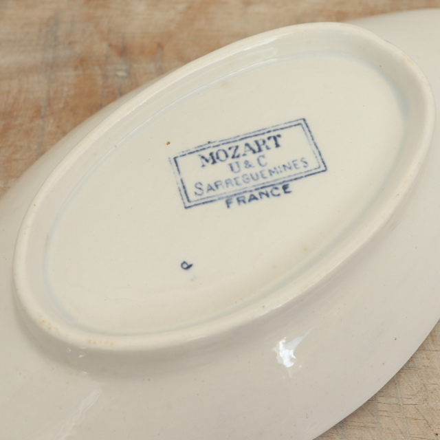 アンティーク ラヴィエ オーバル皿 モーツァルト フランス