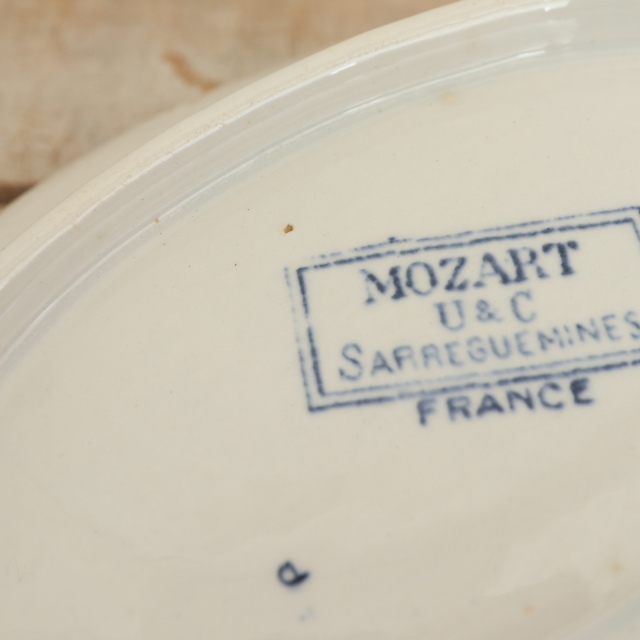 アンティーク ラヴィエ オーバル皿 モーツァルト フランス