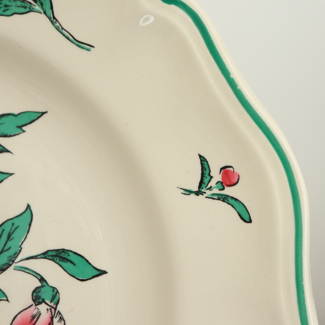 アンティーク プレート リクヴィール 皿 RIQUEWIHRフランス サルグミンヌ製 SARREGUEMINES