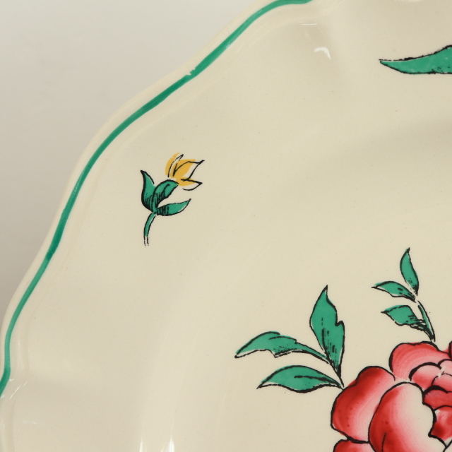 アンティーク プレート リクヴィール 皿 RIQUEWIHRフランス サルグミンヌ製 SARREGUEMINES