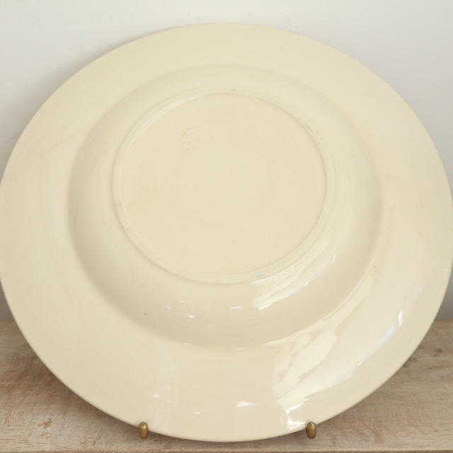 アンティーク プレート ハンドペイント 深皿 フランス ロンウィー製 LONGWY