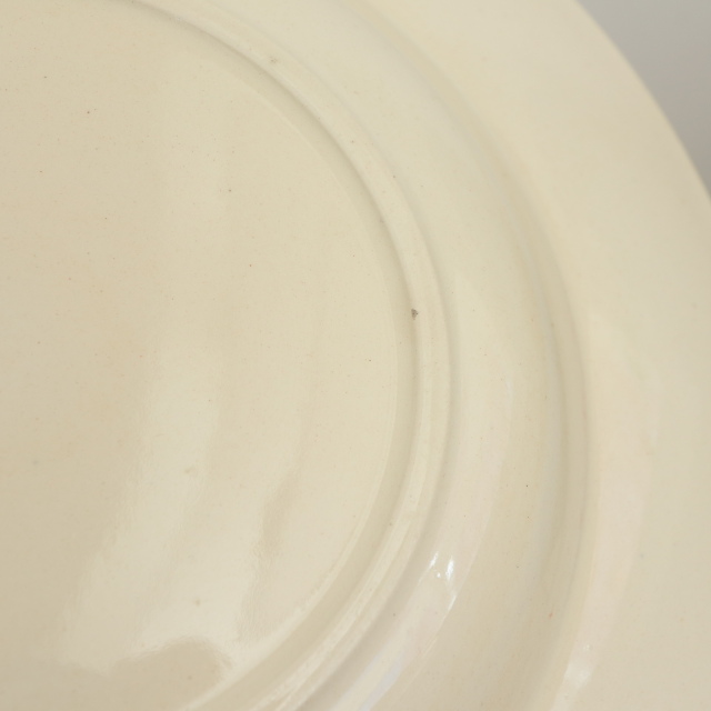 アンティーク プレート ハンドペイント 深皿 フランス ロンウィー製 LONGWY