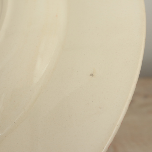 アンティーク プレート ハンドペイント 深皿 フランス ロンウィー製 LONGWY