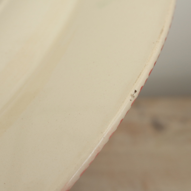 アンティーク プレート ハンドペイント 深皿 フランス ロンウィー製 LONGWY