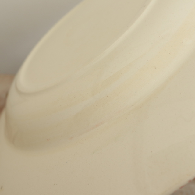 アンティーク プレート ハンドペイント 深皿 フランス ロンウィー製 LONGWY