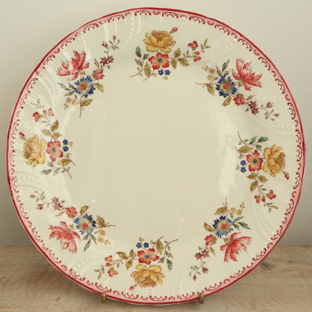 アンティークコンポティエ デコール19  DECOR19 フランス サルグミンヌ製 FAIENCERIES SARREGUEMINES