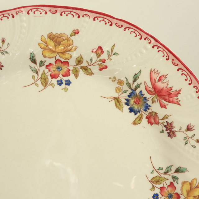 アンティークコンポティエ デコール19  DECOR19 フランス サルグミンヌ製 FAIENCERIES SARREGUEMINES