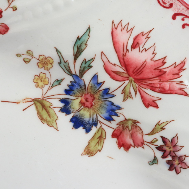 アンティークコンポティエ デコール19  DECOR19 フランス サルグミンヌ製 FAIENCERIES SARREGUEMINES