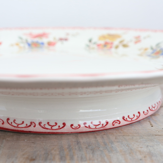 アンティークコンポティエ デコール19  DECOR19 フランス サルグミンヌ製 FAIENCERIES SARREGUEMINES