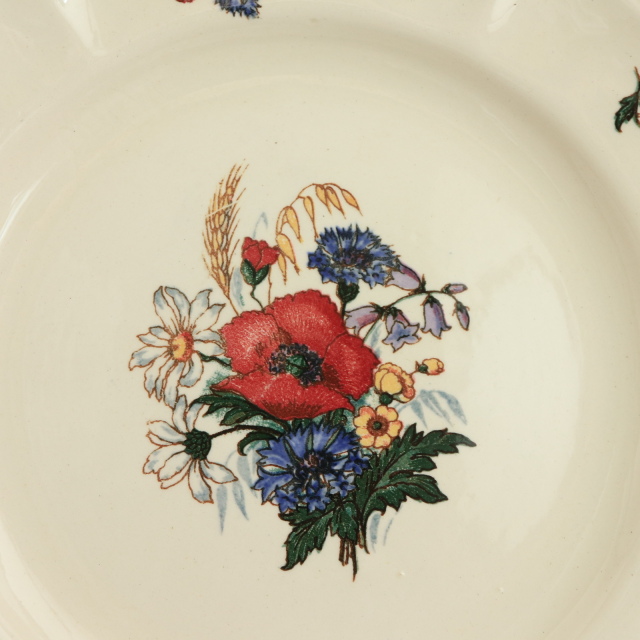 アンティーク プレート アグレスト デザート皿 フランス サルグミンヌ製 Agreste SARREGUEMINES