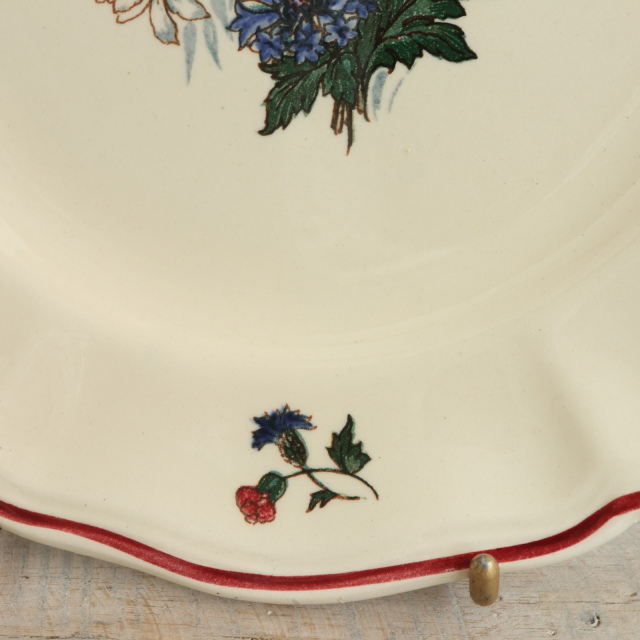 アンティーク プレート アグレスト デザート皿 フランス サルグミンヌ製 Agreste SARREGUEMINES