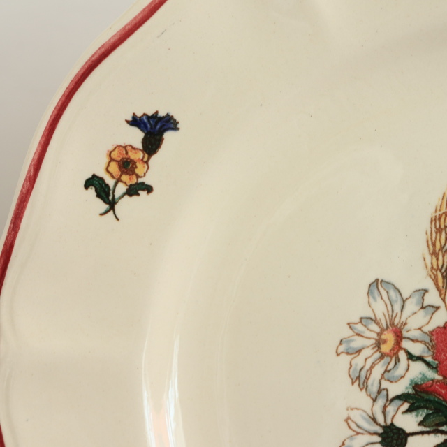 アンティーク プレート アグレスト デザート皿 フランス サルグミンヌ製 Agreste SARREGUEMINES