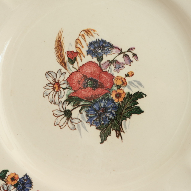 アンティーク プレート アグレスト デザート皿 フランス サルグミンヌ