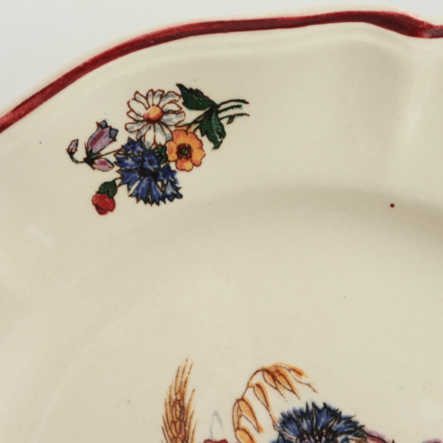 フランス サルグミンヌ アンティークプレート 4枚セット アグレスト 平皿 フランス サルグミンヌ アンティークプレート 4枚セット アグレスト