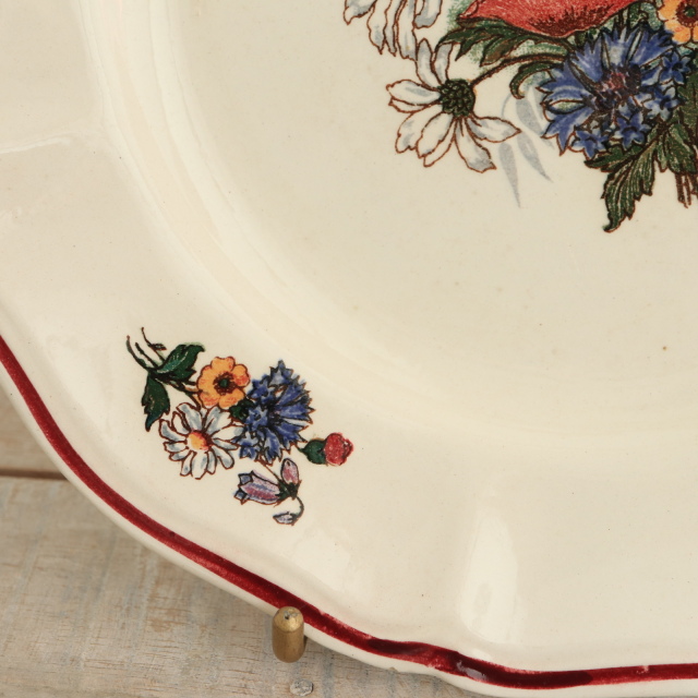 アンティーク プレート アグレスト デザート皿 フランス サルグミンヌ