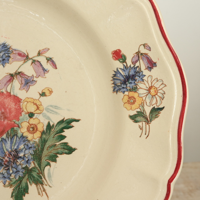 アンティーク プレート アグレスト 皿 フランス サルグミンヌ製