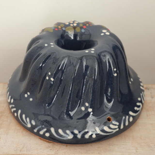 アルザス陶器 クグロフ 美品 アルザス陶器 スフレンハイム焼き クグロフ型