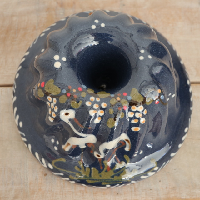 クグロフ型 コウノトリ ダークブルー 16cmサイズ アルザス地方