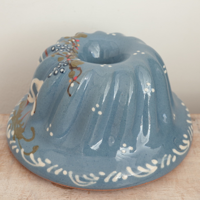 クグロフ型 コウノトリ ライトブルー 16cmサイズ アルザス地方