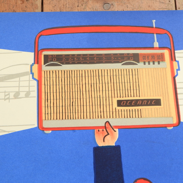 サビニャック　ビンテージ　ポスター サヴィニャック オセアニック ラジオ ヴィンテージポスター Savignac