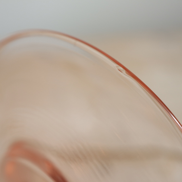 ヴィンテージ ロザリン ウォーターグラス ゴブレット フランス リュミナルク Rosaline Luminarc