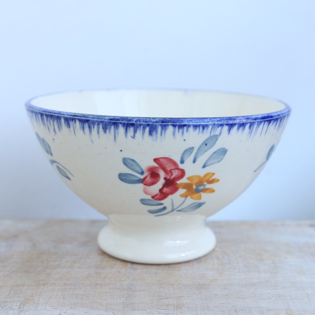 アンティーク プチ カフェオレボウル DANNEMARIE フランス サルグミンヌ製 SARREGUEMINES