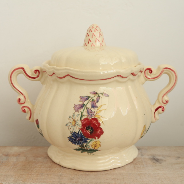 アンティーク シュクリエ アグレスト フランス サルグミンヌ製 Agreste Digoin SARREGUEMINES