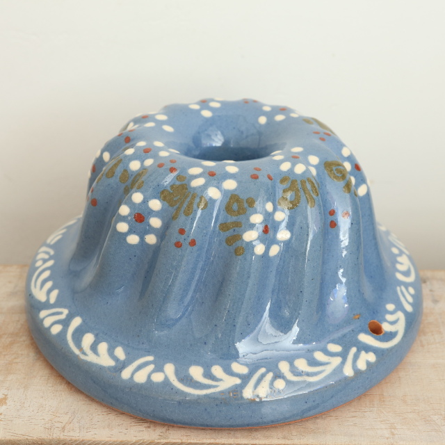 スフレンハイム　クグロフ型 クグロフ型 小花 ライトブルー 16cmサイズ アルザス地方