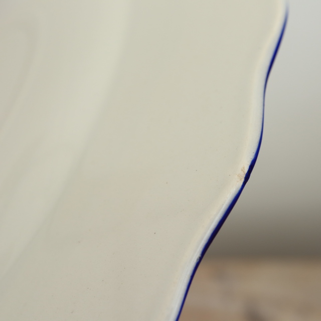 アンティーク プレート 花リム 皿 フランス サラン製 SALINS