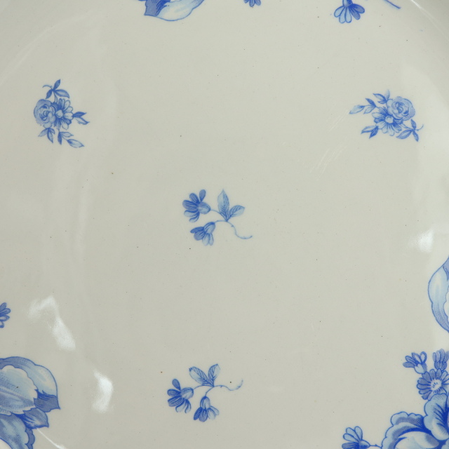 アンティーク プレート 花リム 皿 フランス サラン製 SALINS