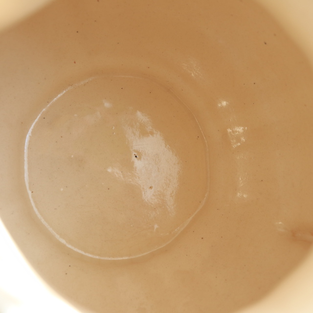 アンティーク クレミエ 花リム ミルクピッチャー Ivoire フランス