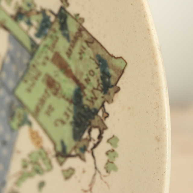 アンティークプレート Froment Richard 樽職人 Le Tonnelier フランス サルグミンヌ製 U&C SARREGUEMINES