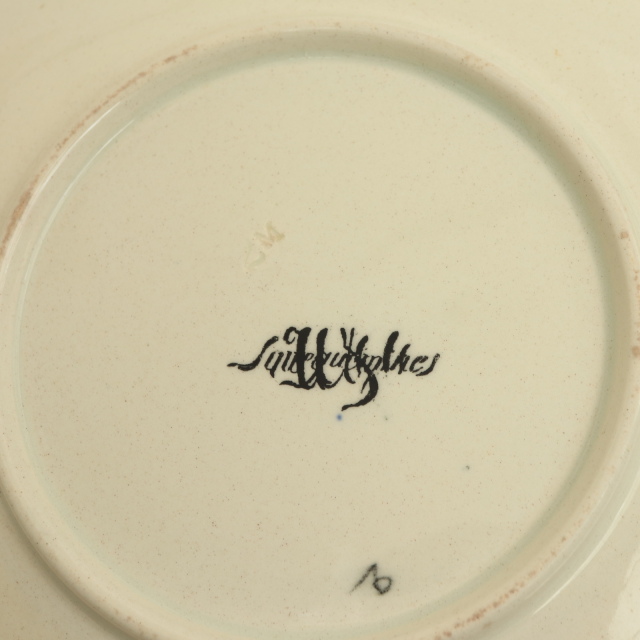 アンティークプレート Froment Richard 樽職人 Le Tonnelier フランス サルグミンヌ製 U&C SARREGUEMINES