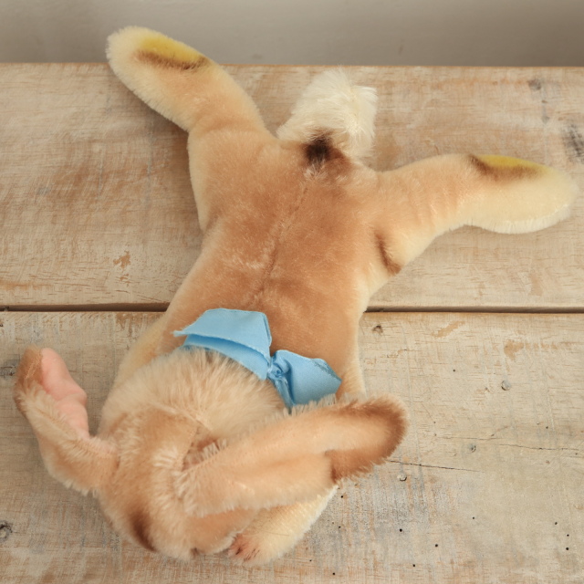 アンティーク シュタイフ お眠りウサギ Steiff Floppy Hansi 17cm