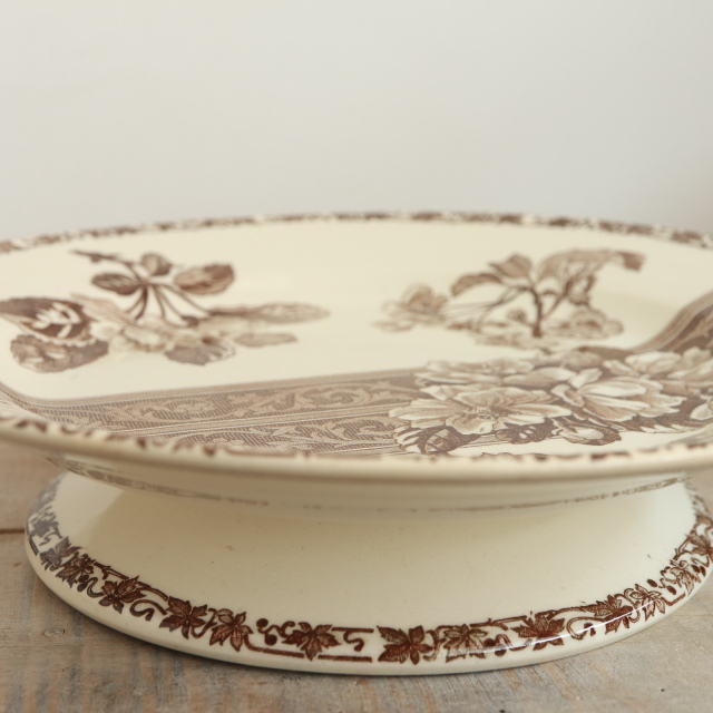 専用❣️フランスアンティーク ショワジールロワ エレガントな花模様のコンポティエ 専用❣️フランスアンティーク ショワジールロワ エレガントな花模様の