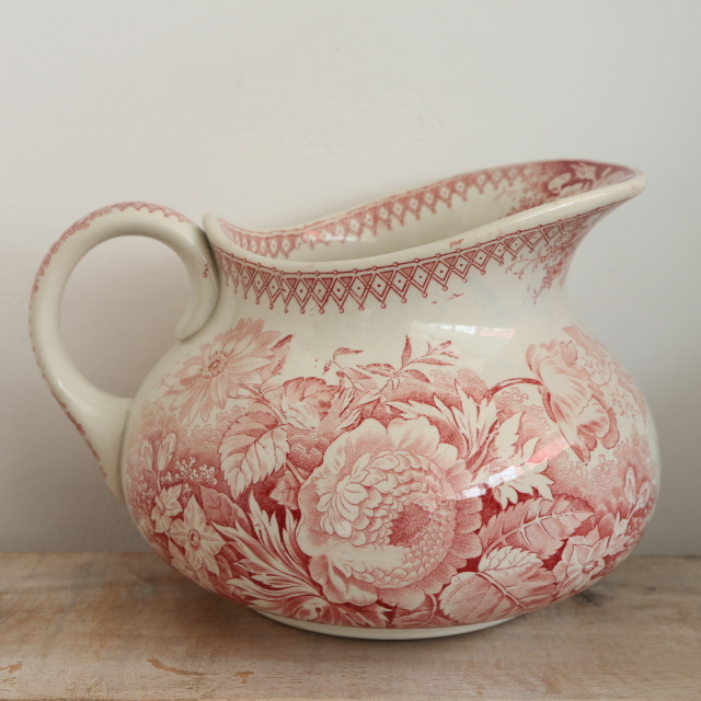 アンティーク ピシェ JARDINIERE フランス サルグミンヌ製 U&C SARREGUEMINES