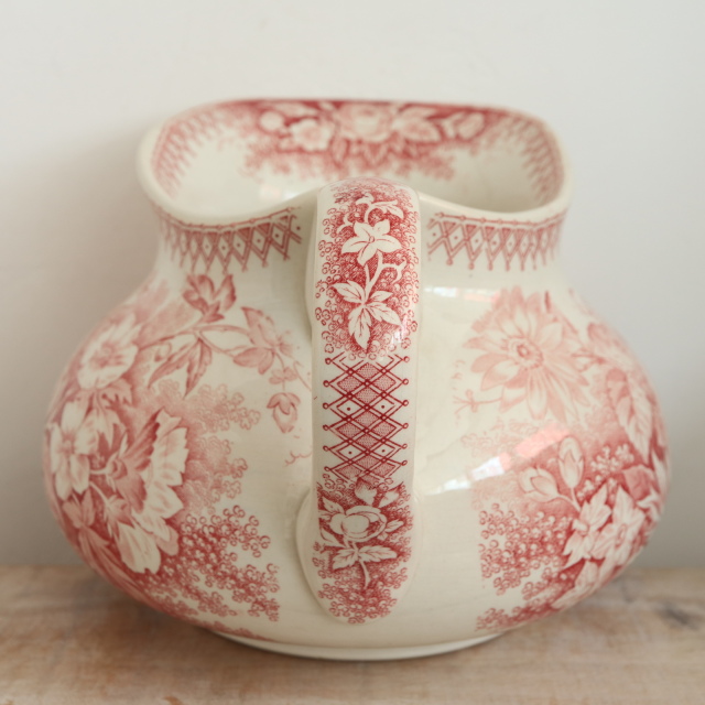 アンティーク ピシェ JARDINIERE フランス サルグミンヌ製 U&C SARREGUEMINES