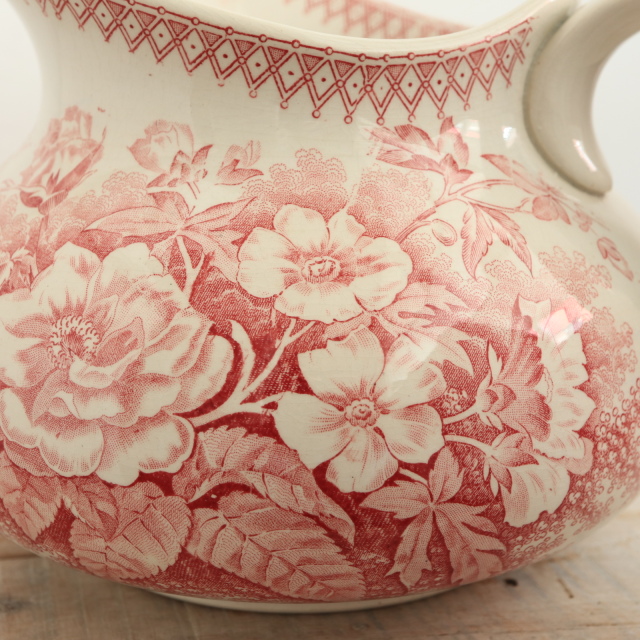アンティーク ピシェ JARDINIERE フランス サルグミンヌ製 U&C SARREGUEMINES