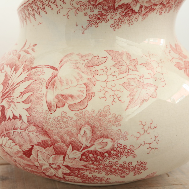 アンティーク ピシェ JARDINIERE フランス サルグミンヌ製 U&C SARREGUEMINES